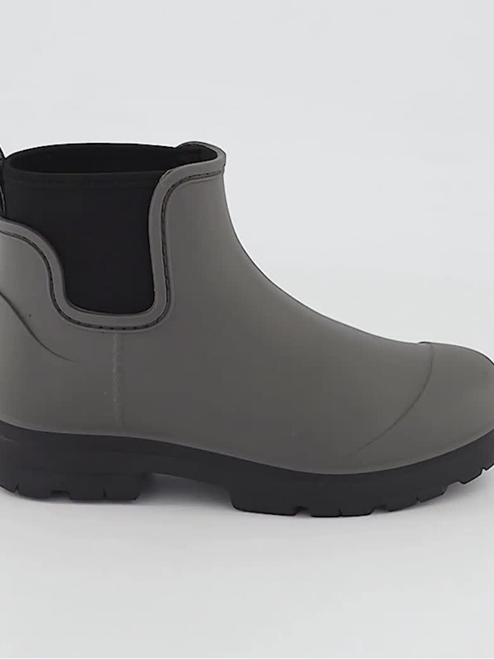 UGG Women's Chelsea Rain Boot - Gray with Black Elastic